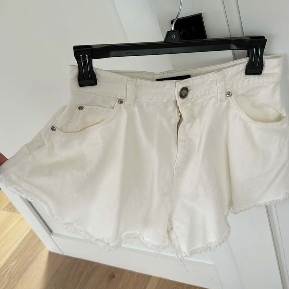 pinko shorts high waisted flared